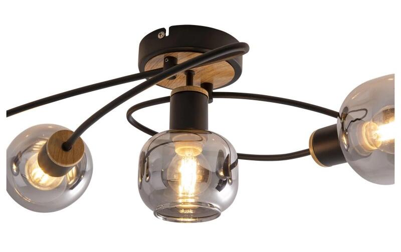 Deckenleuchte 5er «Fumoso»<br>Fünf Deckenlampen aus Metall und Glas