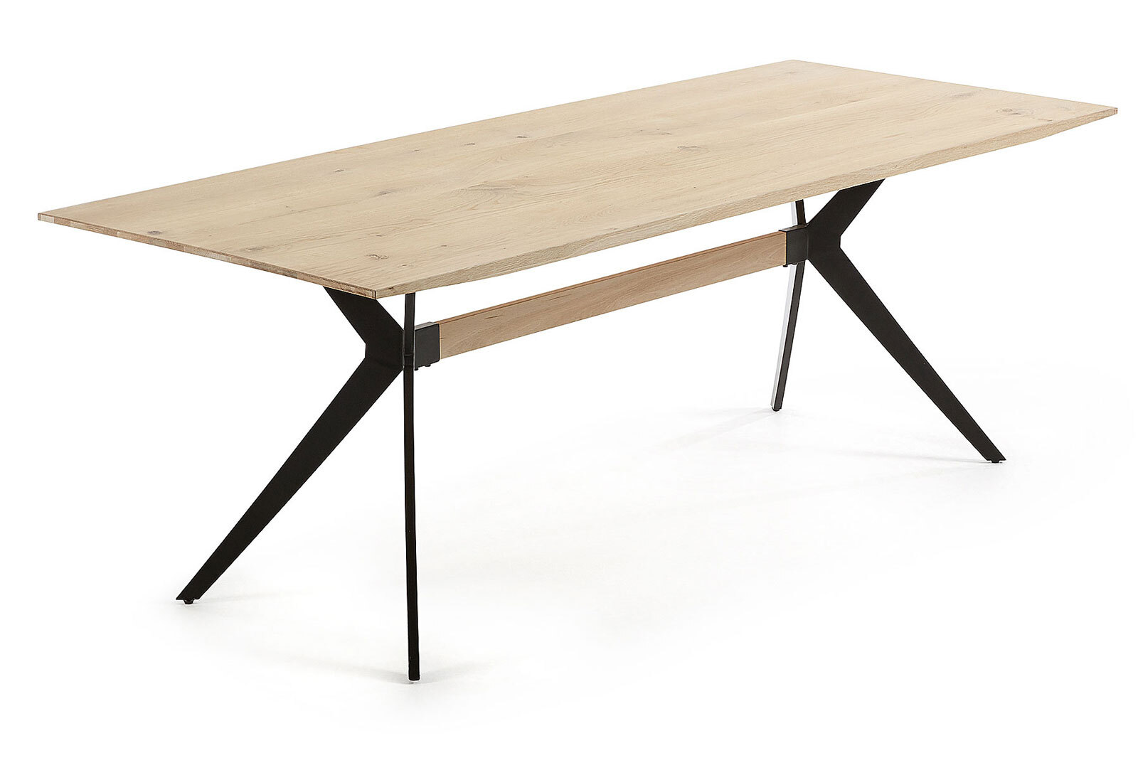 Kave Home Esstisch AMELIE 90 x 160 cm Eiche hell massiv