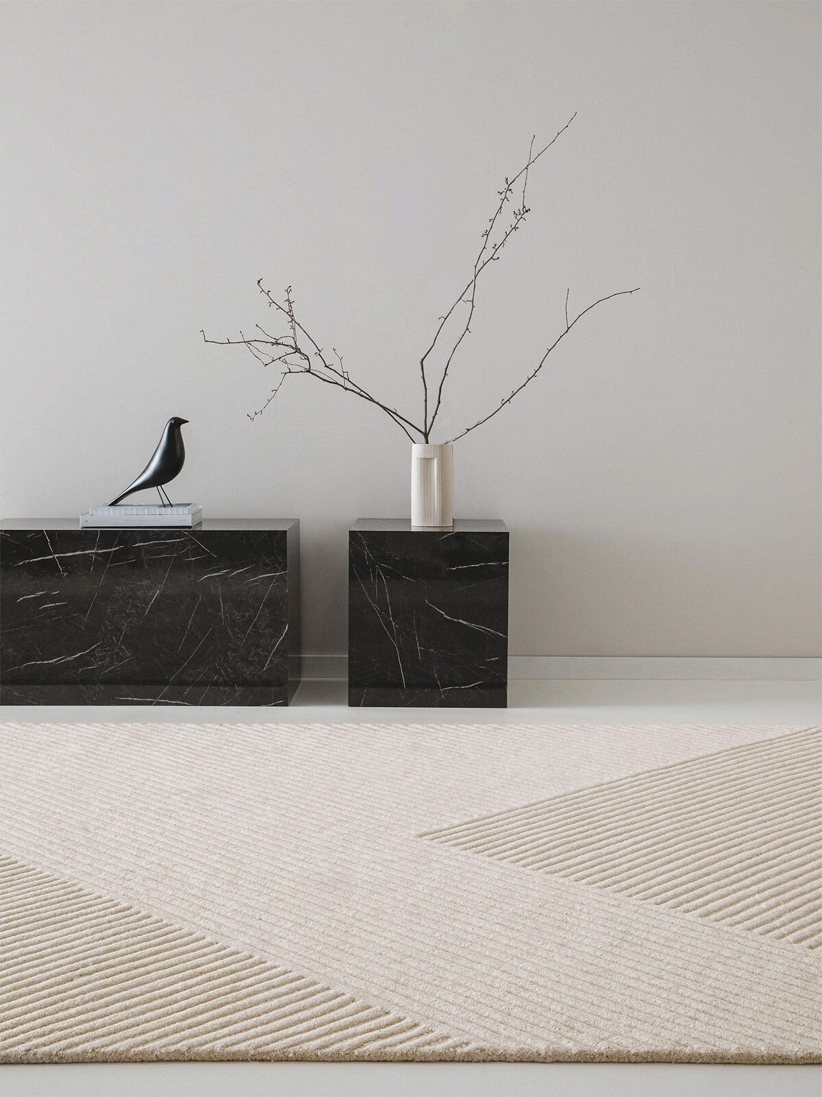 benuta pure Wollteppich YANIS 160 x 230 cm ivory