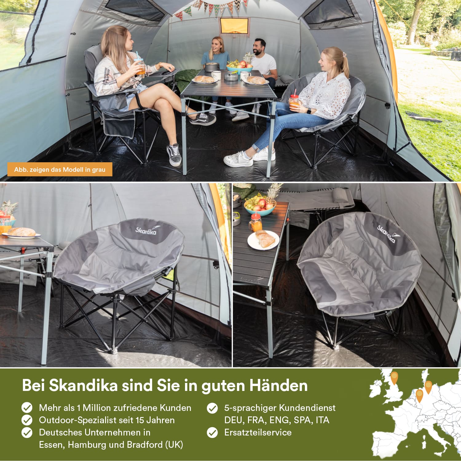 Skandika Sirkka Moonchair - Green