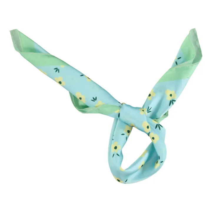 Piupiuchick Foulard Petite Fleur | Bleu ciel