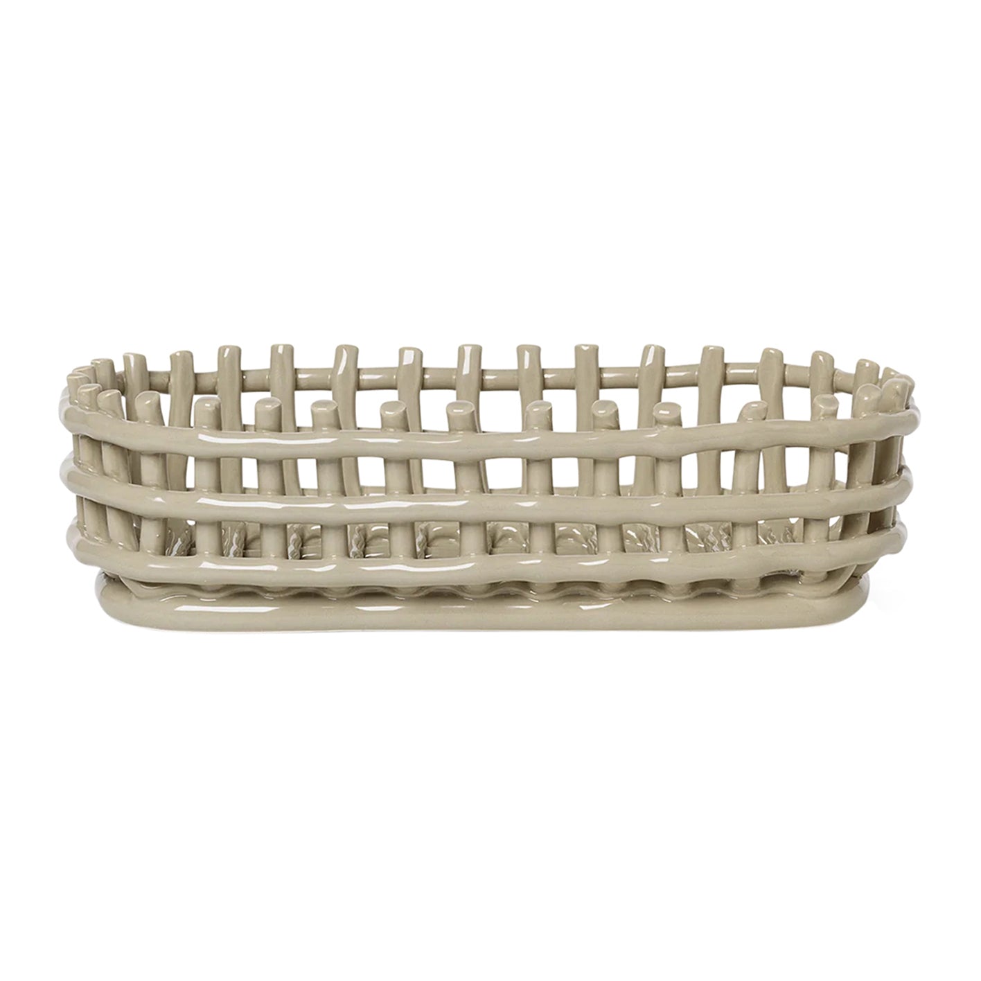 Ferm Living Ceramic Mand Oval - Cashmere
