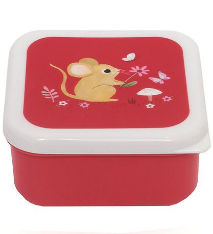 Petit Monkey Brotdose - 3er-Pack - Woodland Stone Blue