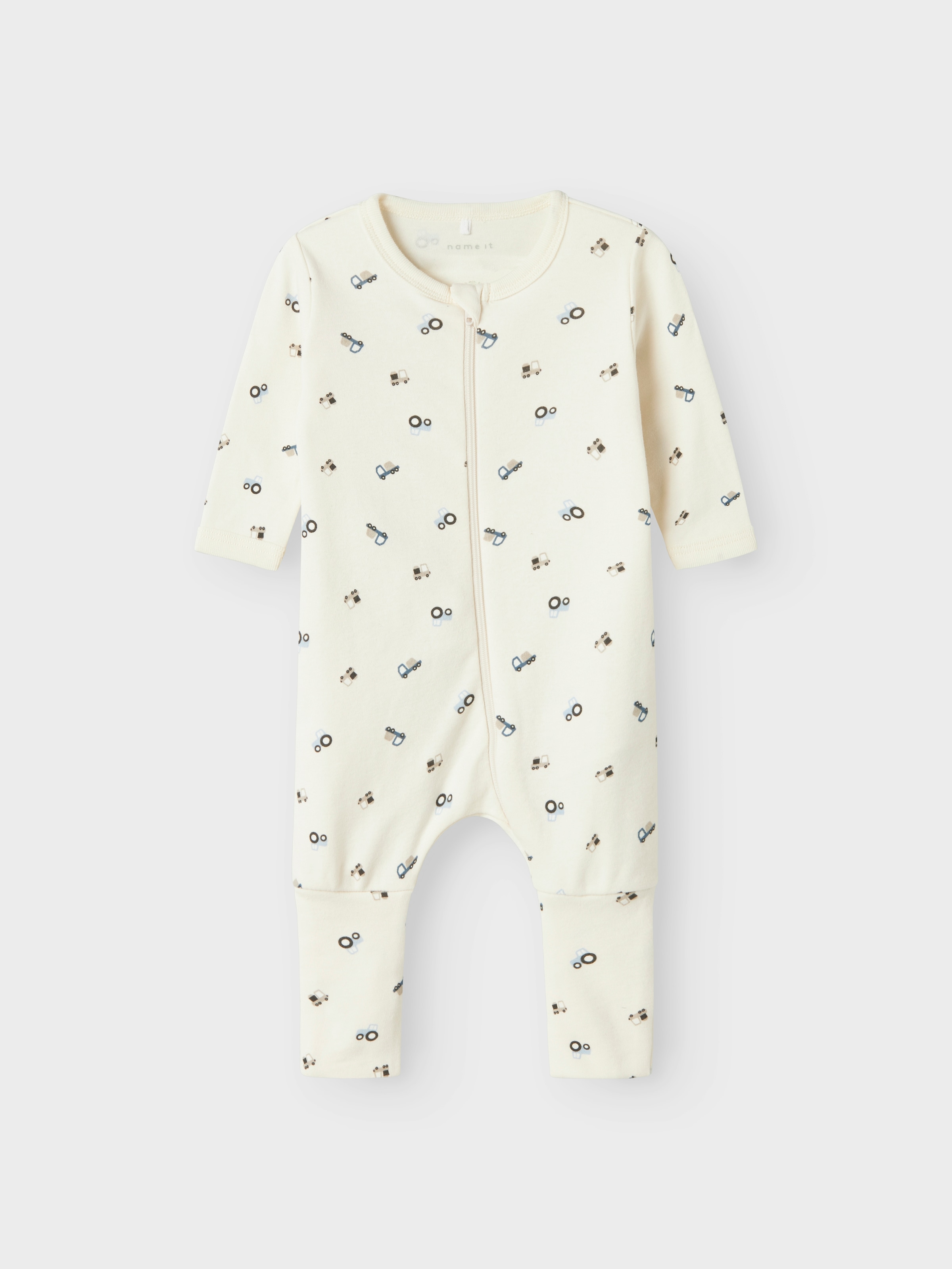 Name It Schlafanzug »NBMNIGHTSUIT 2P ZIP FF JET TRACTOR NOOS« Packung, 2 tlg.