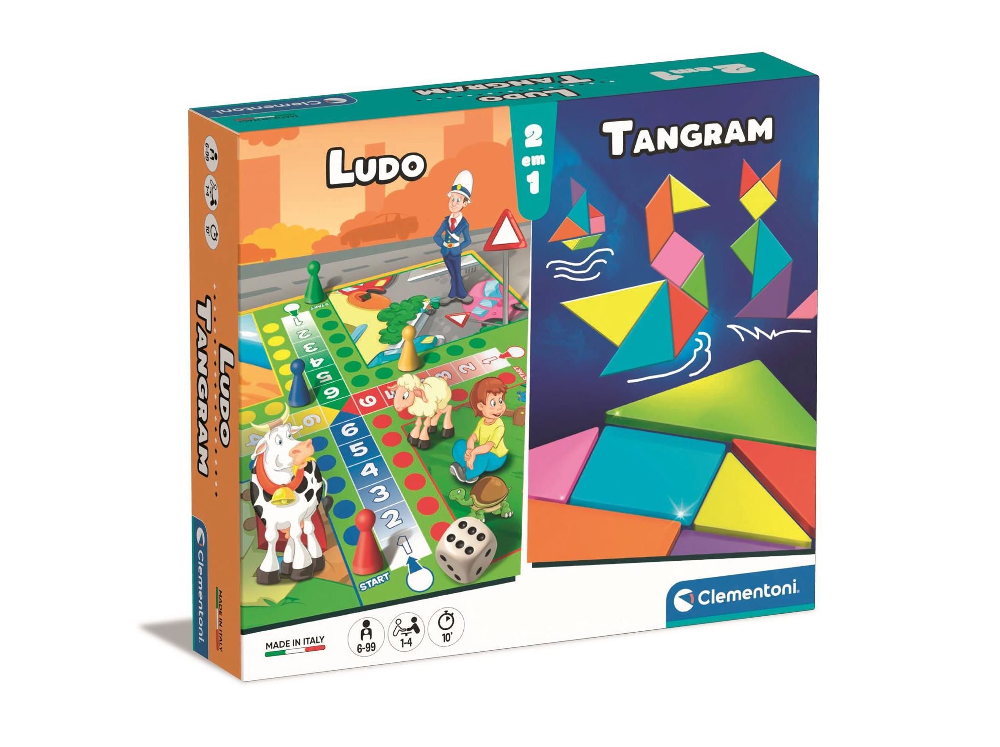 JOGO LUDO   TANGRAM CLEMENTONI