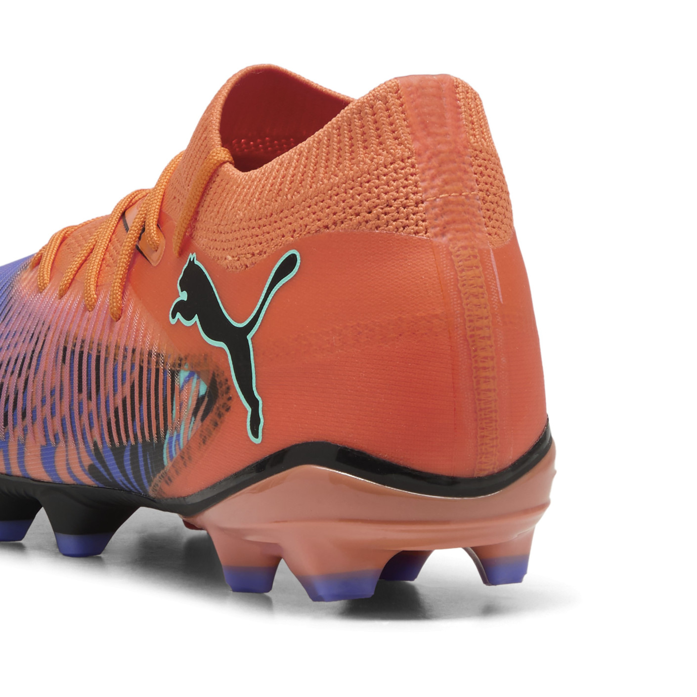 PUMA Future 8 Match Creativity Gras / Kunstgras Voetbalschoenen (MG) Oranje Paars Zwart