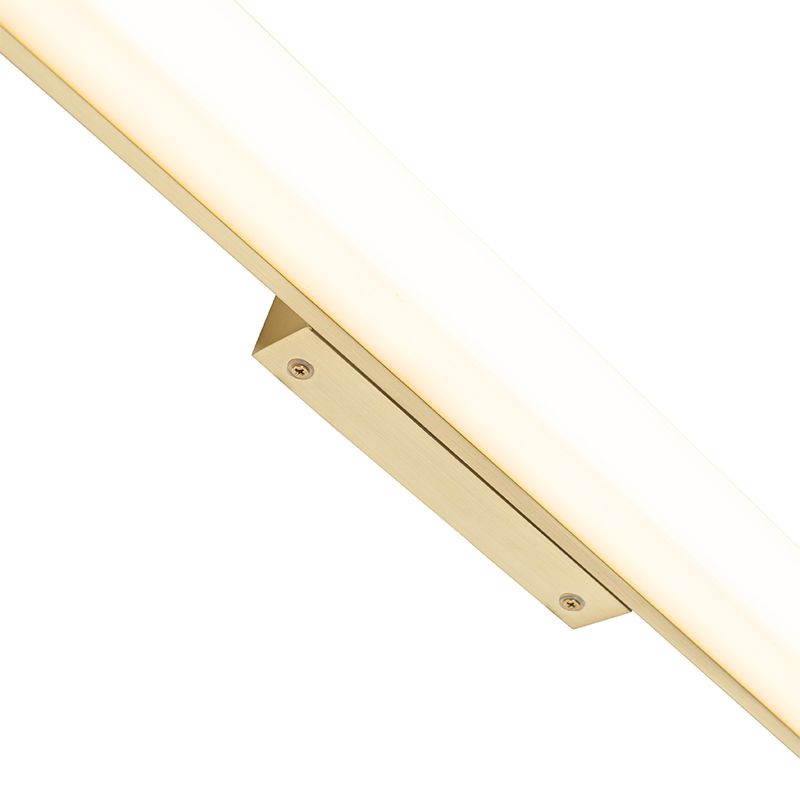 Badkamer wandlamp messing 92 cm incl. LED IP44 - Cascada