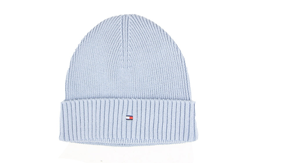 Tommy Hilfiger Cotton Beanie Brisk Blue