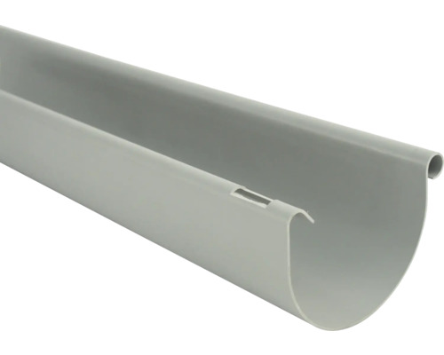 Marley kunststof goot, halfrond, venstergrijs RAL 7040, 150 mm breed x 2000 mm lang