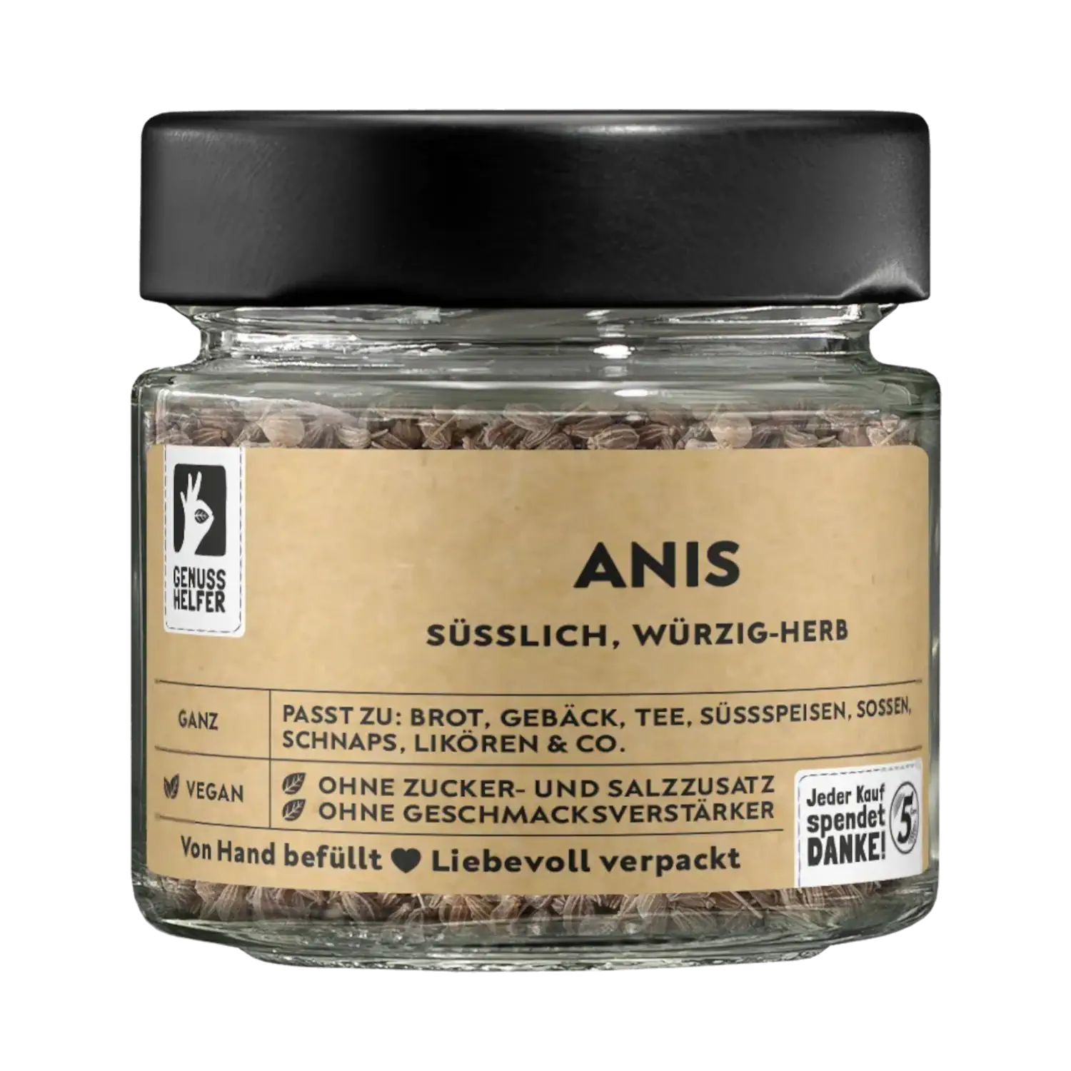 Anis, ganz, im Glas