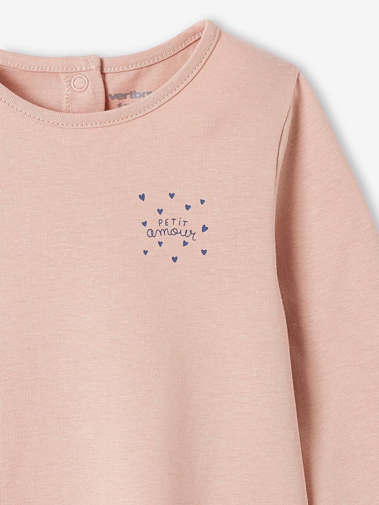Camiseta de manga comprida para bebê