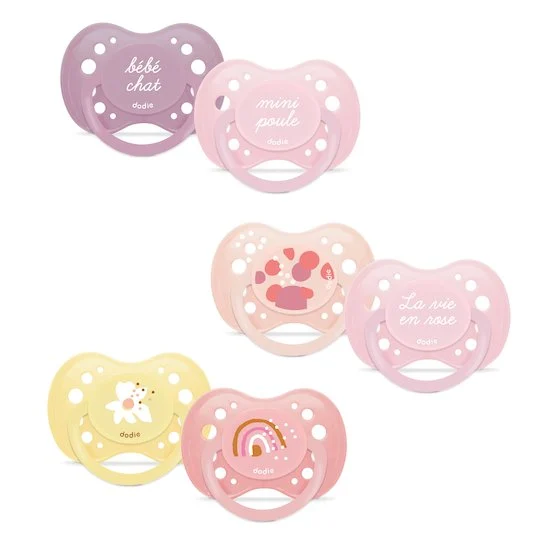 Lot de 2 sucettes Anatomiques   Aléatoire        18 mois +   de               Dodie