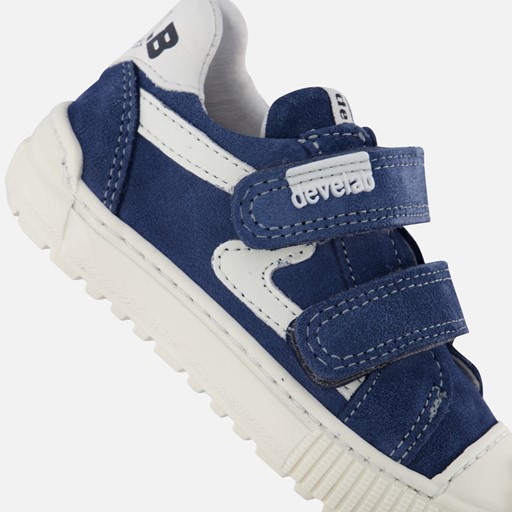 Develab Velcro Sneakers blauw Leer