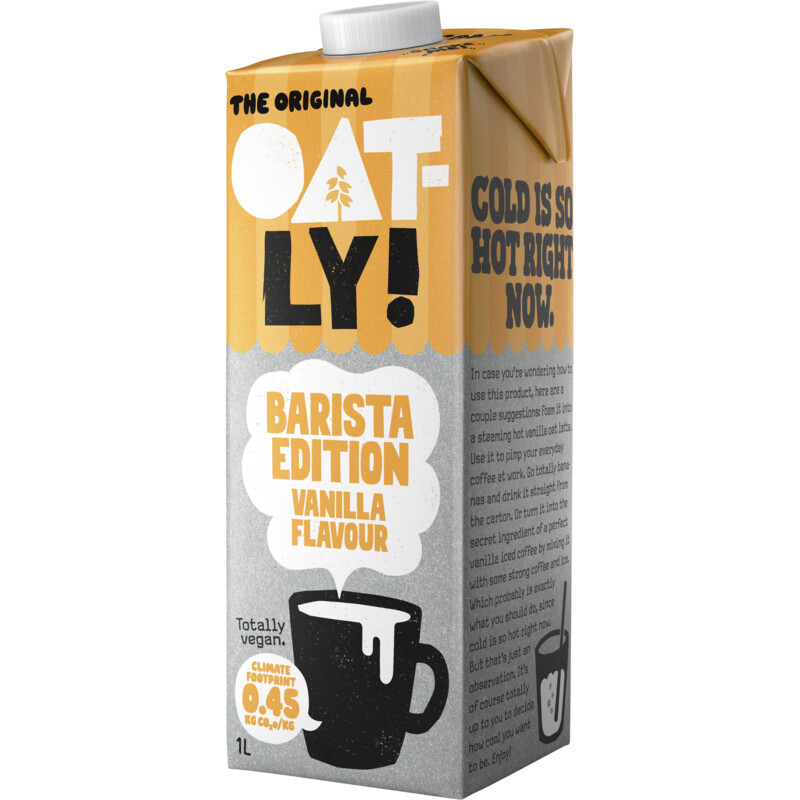 Oatly! Barista vanille