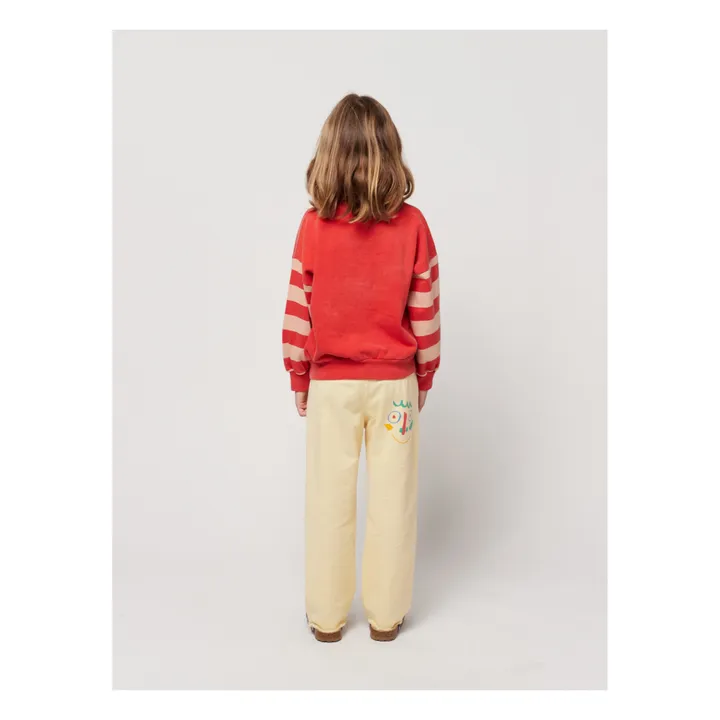 Bobo Choses Sweat Coton Bio à Rayures | Rouge