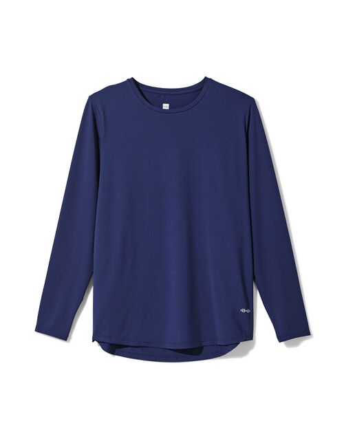 t-shirt de sport femme bleu foncé