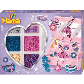 hama Perles à repasser midi 'Boîte créative', coffret cadeau