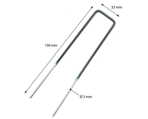 Kunstgrasankers 30x150x3 mm, 20 stuks
