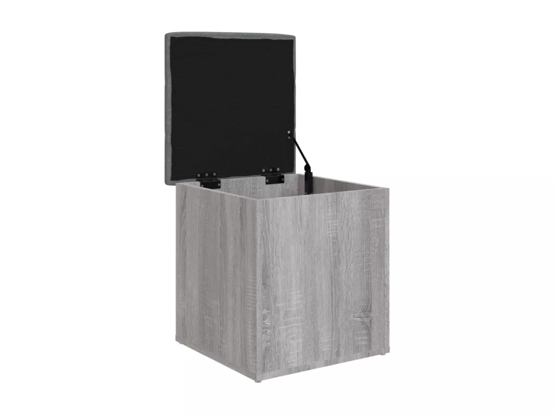 Banc de rangement sonoma gris 42x42x45 cm bois d'ingénierie