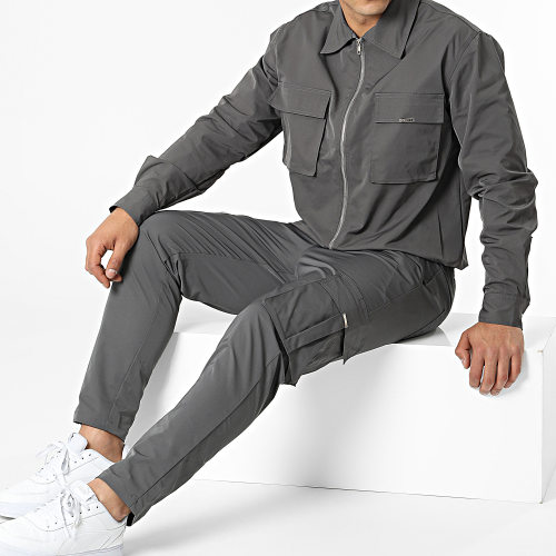 Ensemble Veste Et Pantalon Cargo BM1522 Gris