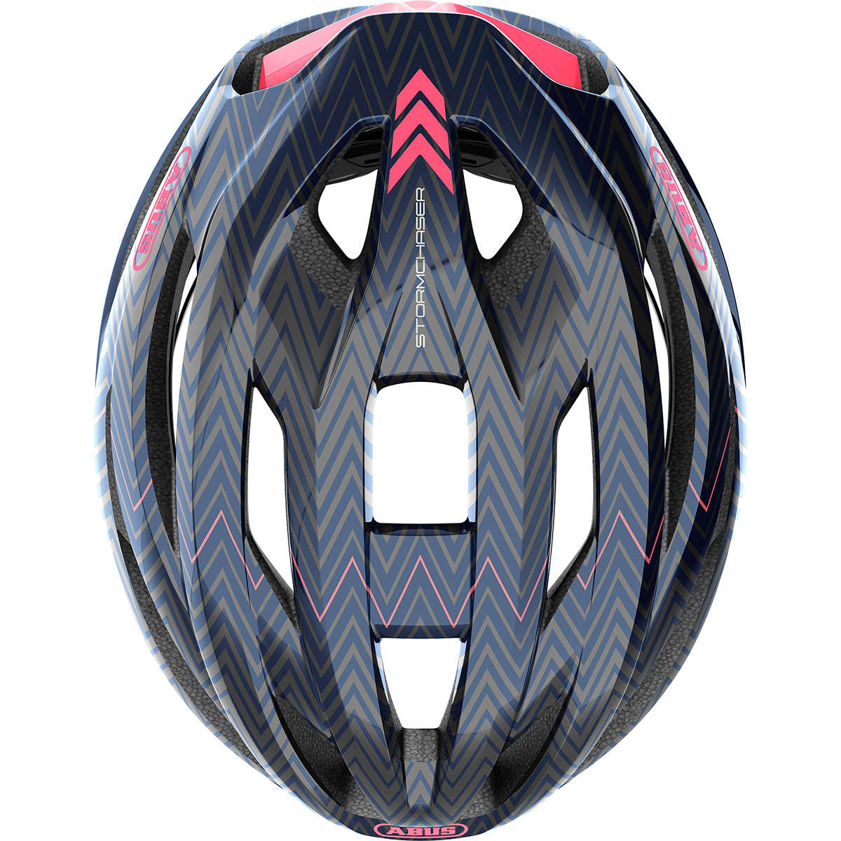 Abus StormChaser Race Fietshelm Zigzag Blauw/Grijs