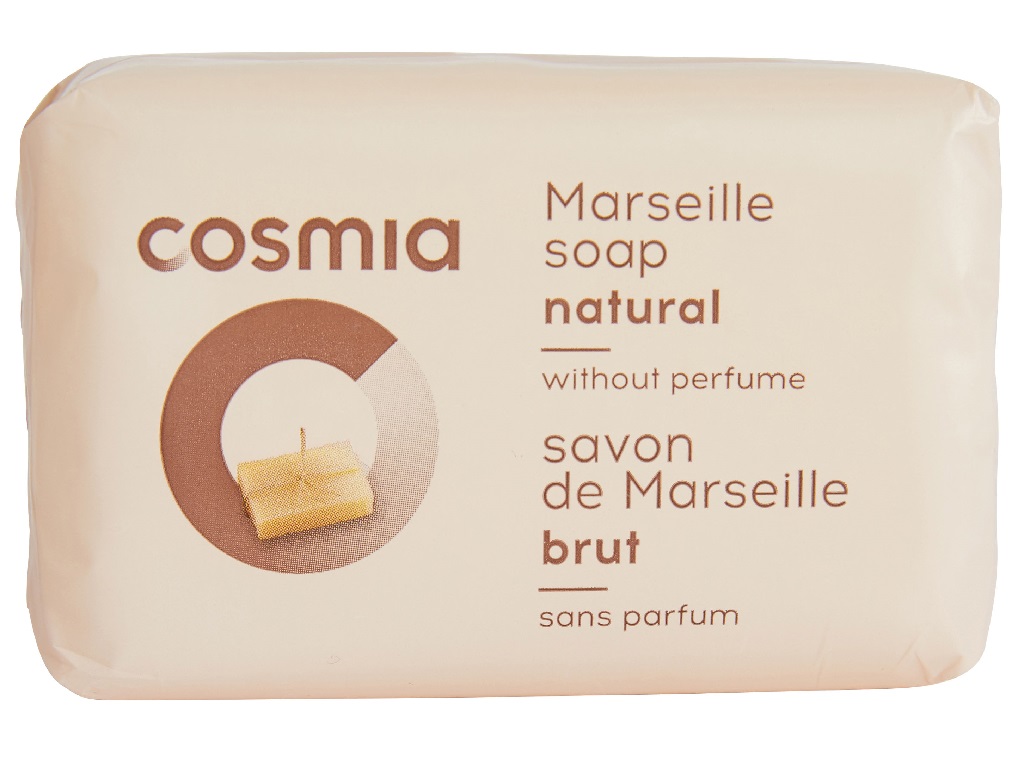 SABÃO COSMIA DE MARSELHA NATURAL SEM PERFUME 200G 1UN