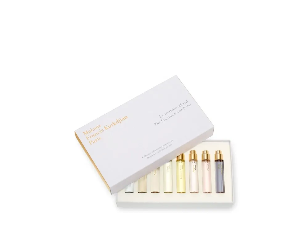 Maison Francis Kurkdjian The Fragrance Wardrobe For Her Set Maison Francis Kurkdjian: Gentle Fluidity Gold, Extrait De Parfum, For Women, 11 ml   Gentle Fluidity Silver, Extrait De Parfum, For Women, 11 ml   Baccarat Rouge 540, Extrait De Parfum, For