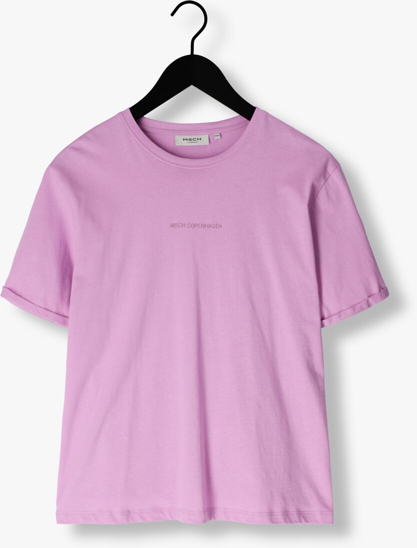 MSCH COPENHAGEN paarse msch copenhagen t-shirt mschterina organic small logo tee