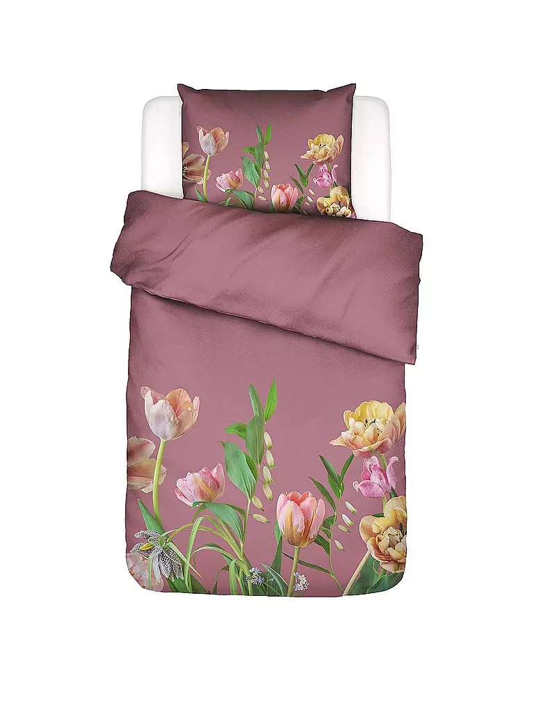 ESSENZA Satin-Bettwäsche ELOISE 70x90cm/140x200cm Mauve  beere
