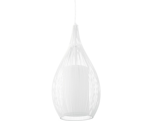 1-lamps hanglamp Ø 19 cm wit