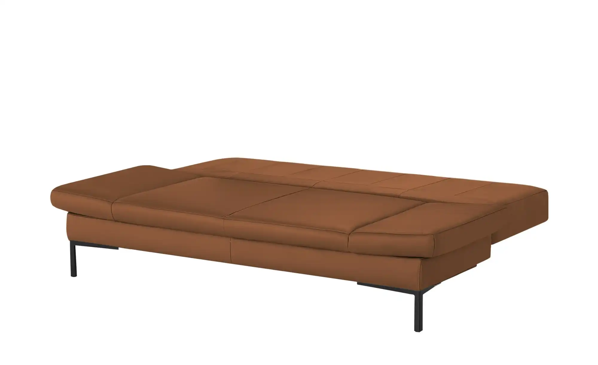 Schlafsofa mit Sitz- und Rückenfläche aus Echtleder Kenny