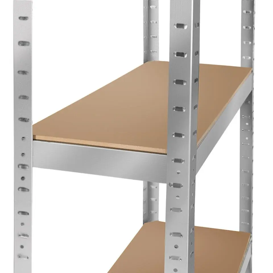tectake Werkplaatsrek, Zilver