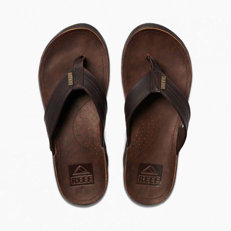 Reef J-Bay Iiidark Brown Dark Brown Heren Slippers Donkerbruin