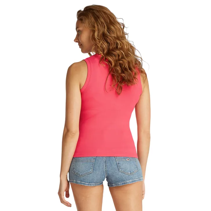 Tommy Hilfiger Essential Ribbed Flag Embroidery Slim Tanktop Dames