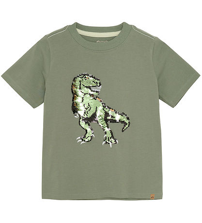 Minymo T-Shirt - Sea Spray - m. Dinosaurier