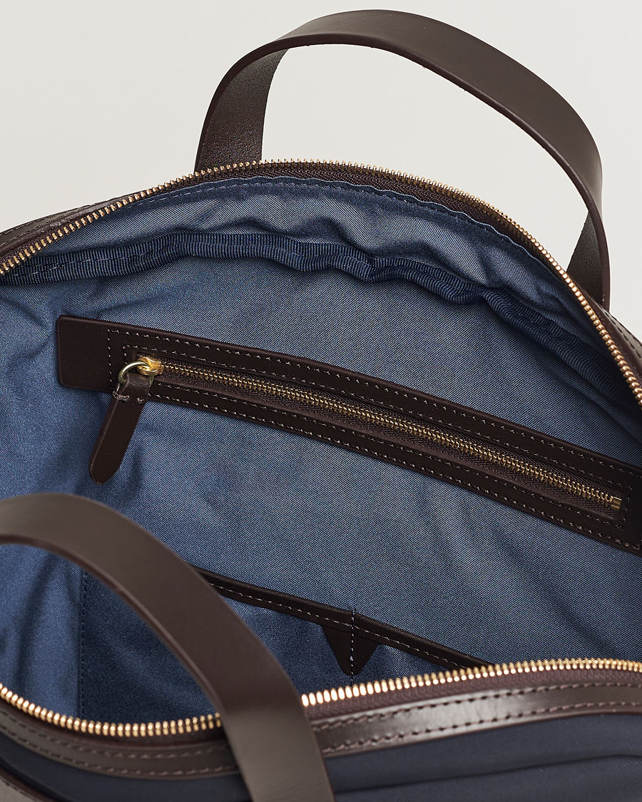 Mismo M/S Nylon Office Navy/Dark Brown