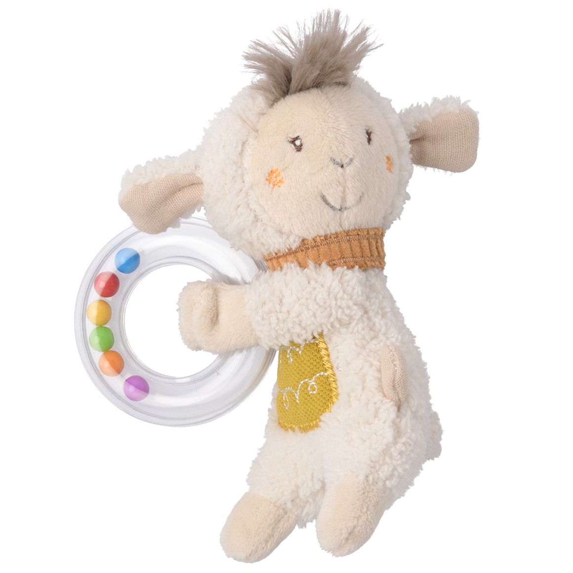 Topomini Baby Rassel-Greifling im Schaf-Design hellbeige