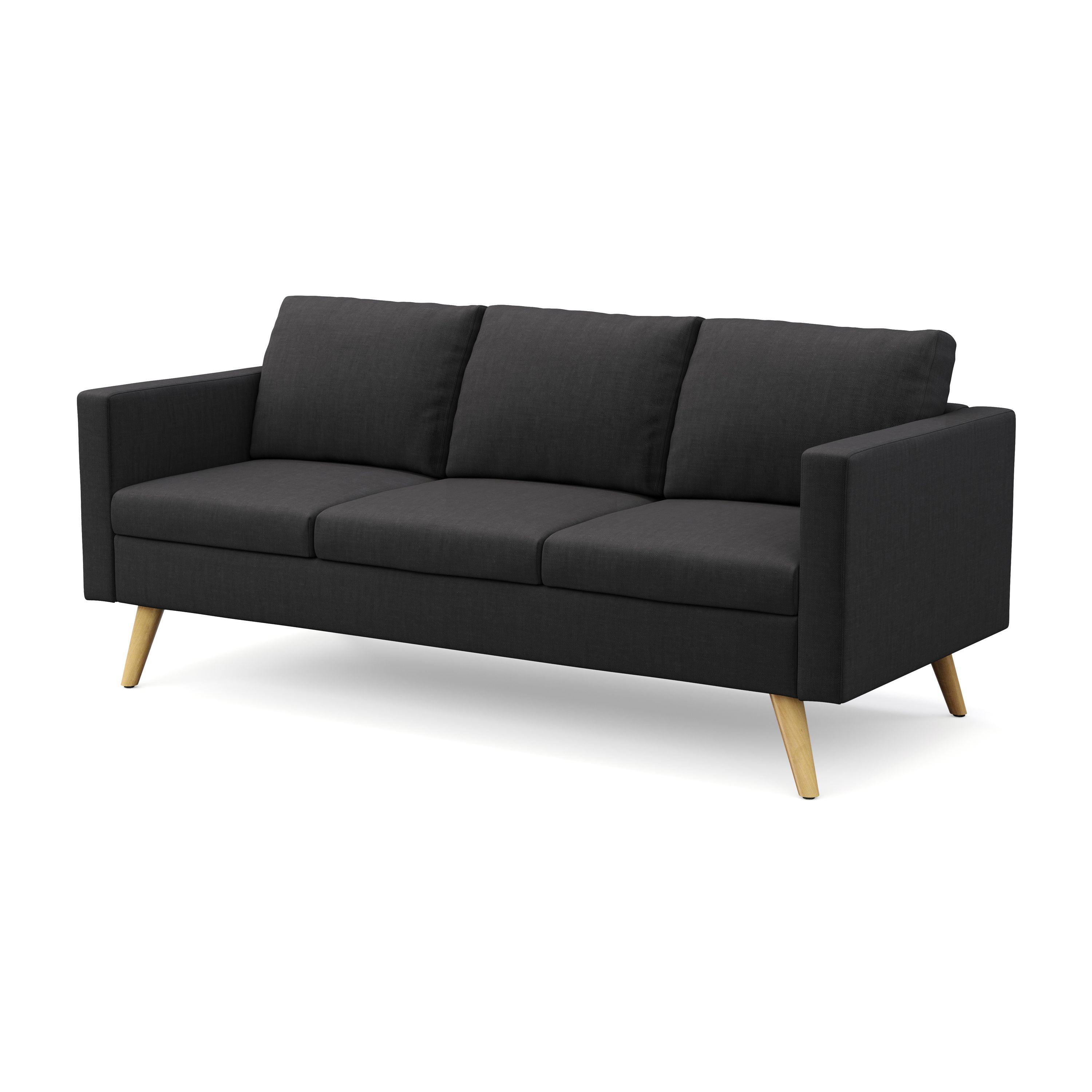 Sofa BLAIR 3-Sitzer schwarz