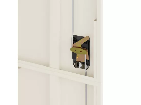 Classeur blanc 90x40x200 cm acier