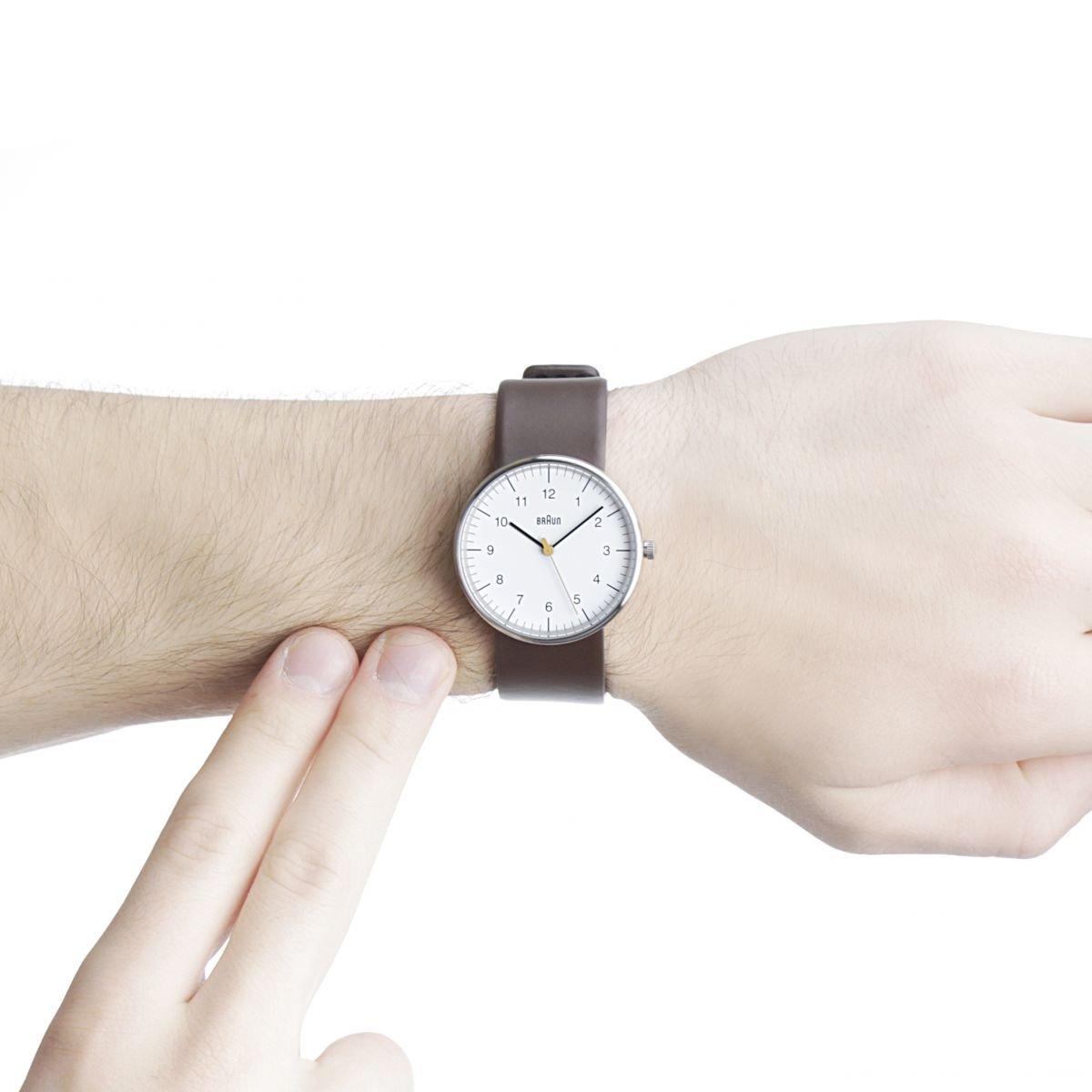 Braun Mens Braun Classic Brown White Watch BN0021WHBRG