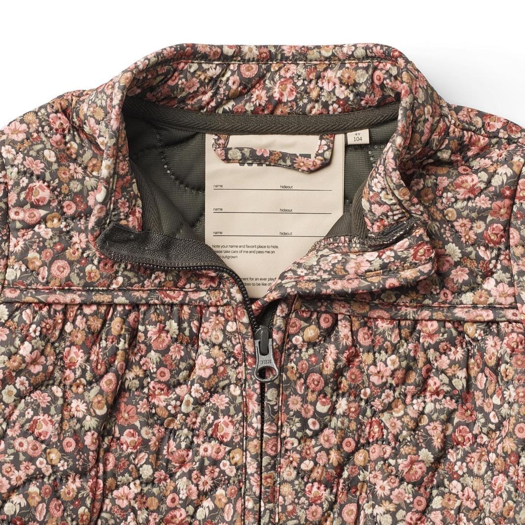 Wheat Thermo Jacket Thilde 1186 raven wild flowers