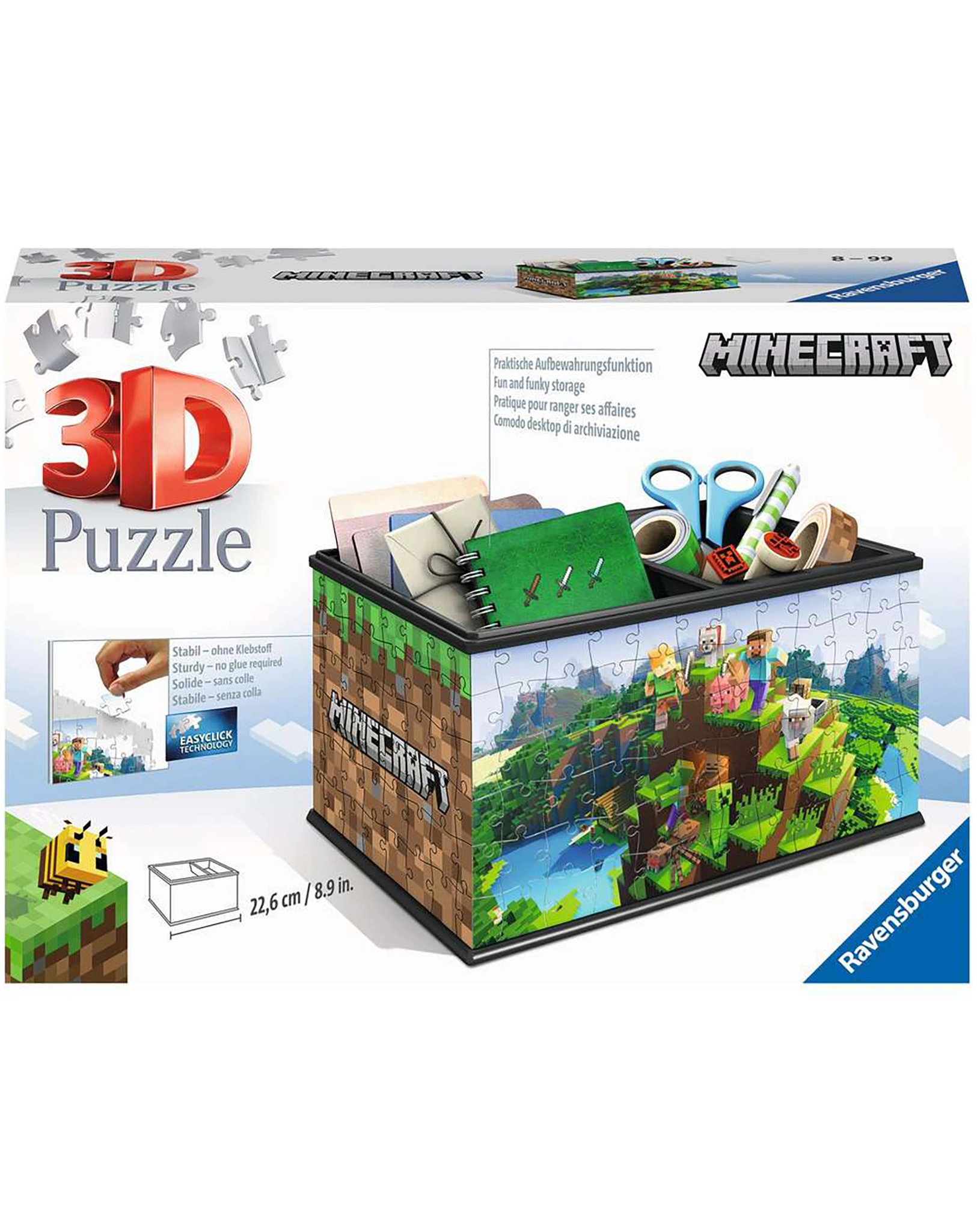 3D-Puzzle AUFBEWAHRUNGSBOX MINECRAFT 216-teilig
