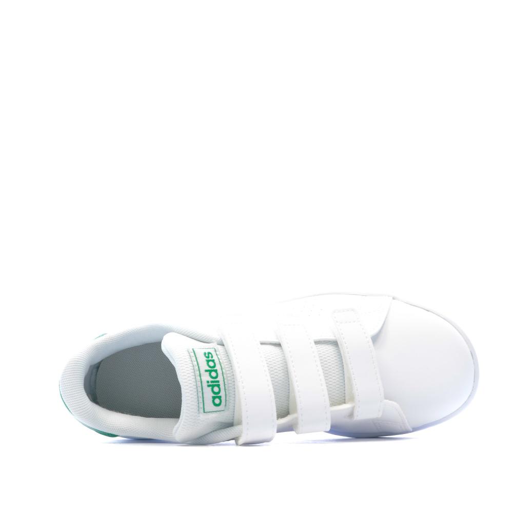Adidas Baskets blanc/vert Enfant Adidas Advantage