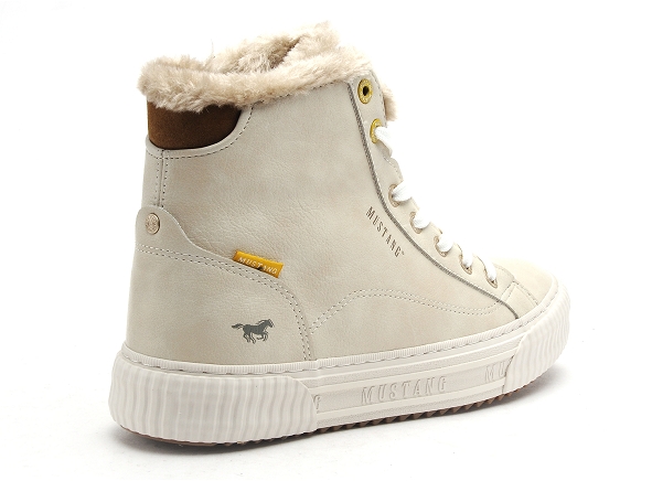 Mustang boots bottine plates femme 1442601 beige