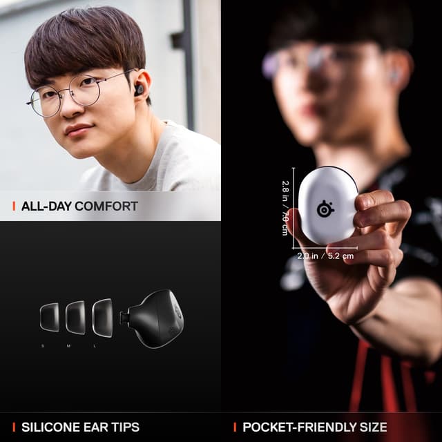 SteelSeries Arctis GameBuds høretelefoner (sort)