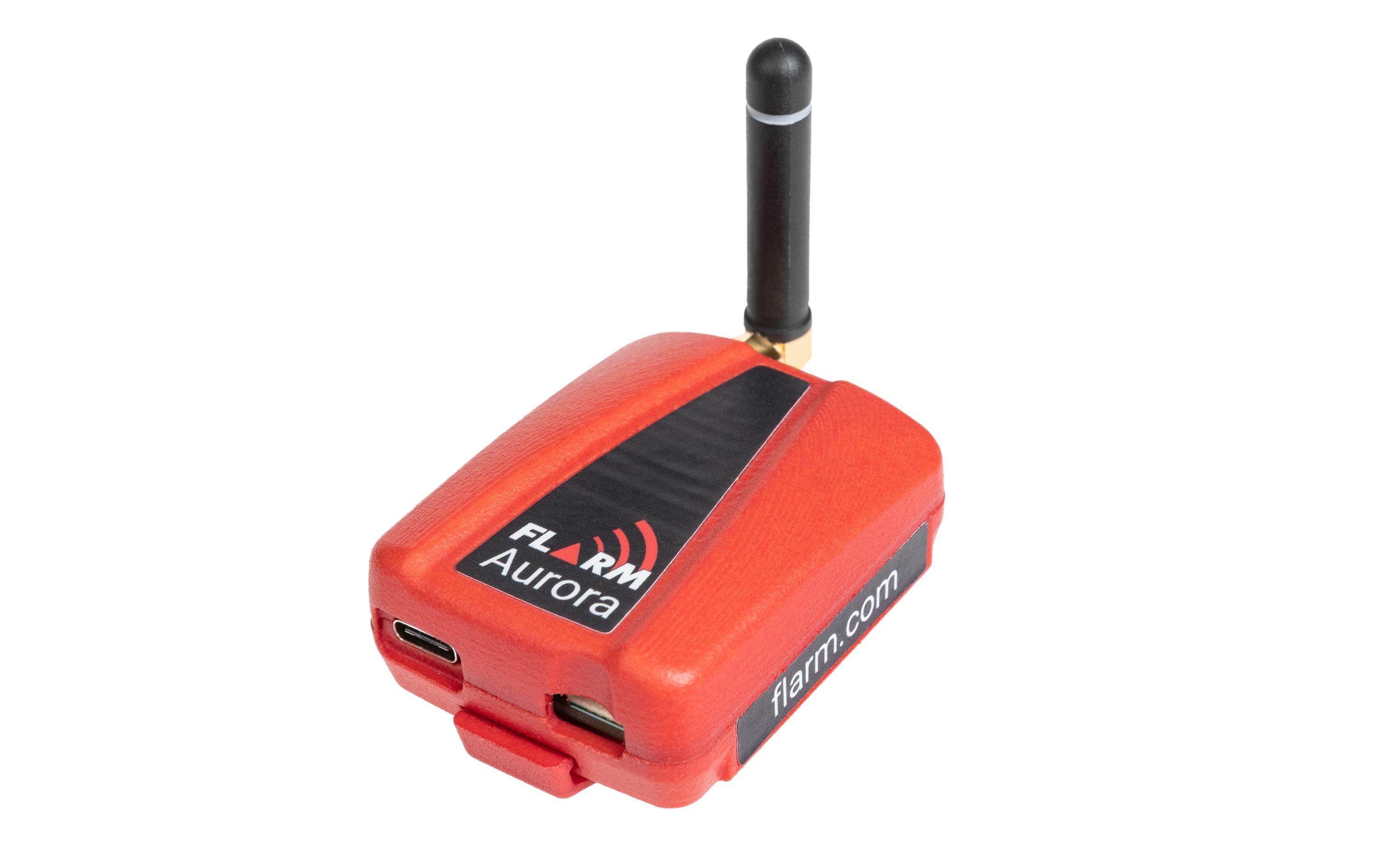 Aurora UAS-Sender<br>Kompakter FLARM und RemoteID Beacon für Drohnen