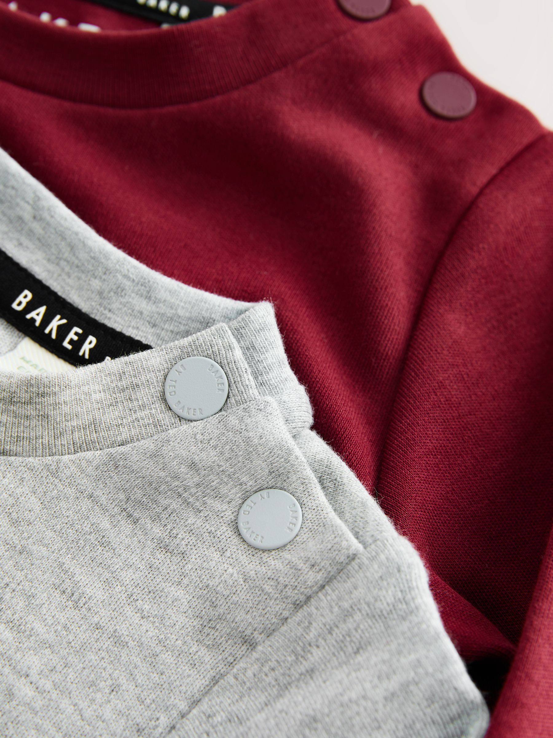 Baker by Ted Baker Burgundy Red/Grey Romper and Reversible Hat