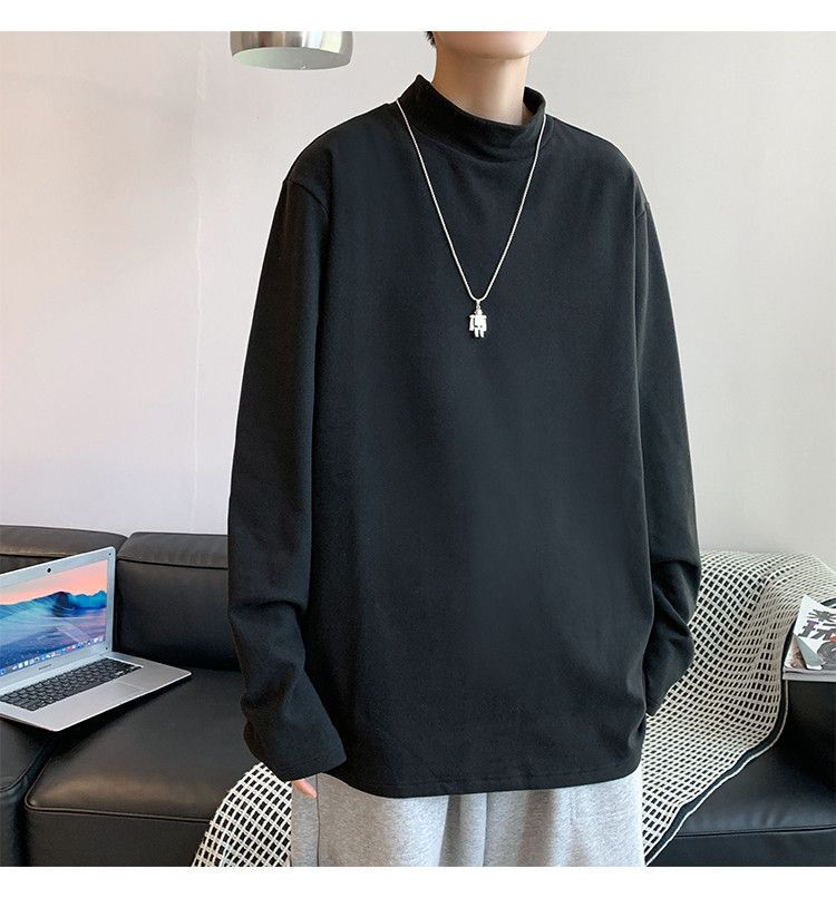 Hushgrain - T-shirt met lange mouwen en mock-neck