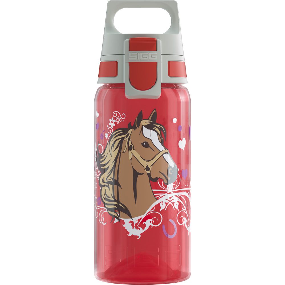 Sigg VIVA ONE 0.5L Trinkflasche Kinder Horses rot