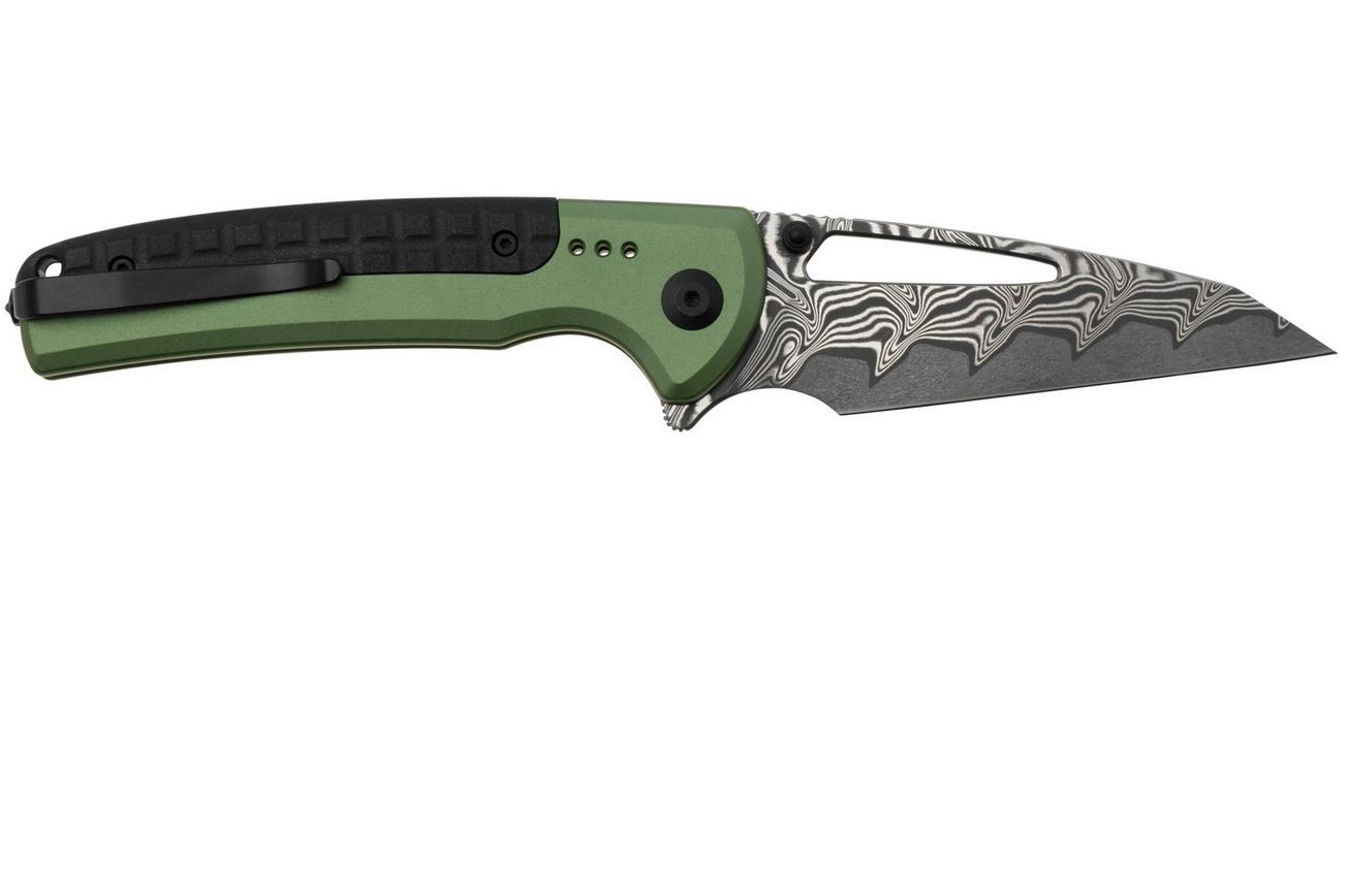 Civivi Sentinel Strike C22025B-DS1 Damascus, Green Aluminium, Black FRN Integral Spacer, zakmes